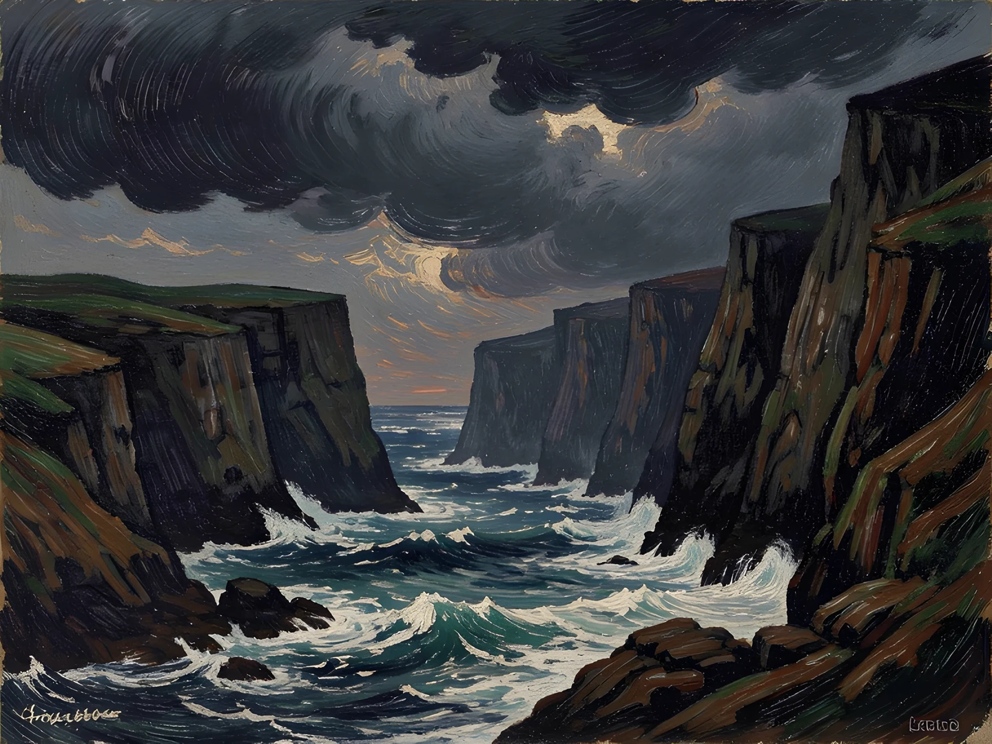 Dark Cliff Storm