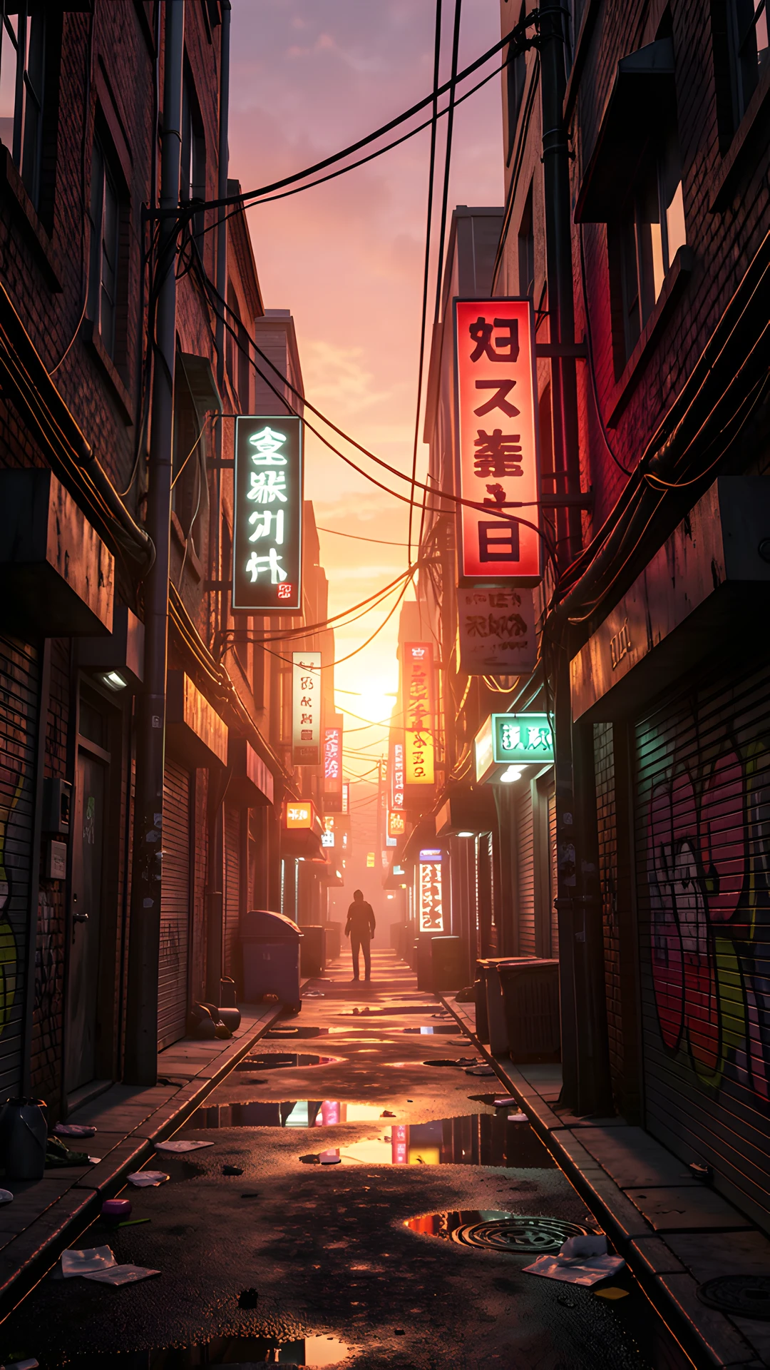 Neon City Streets