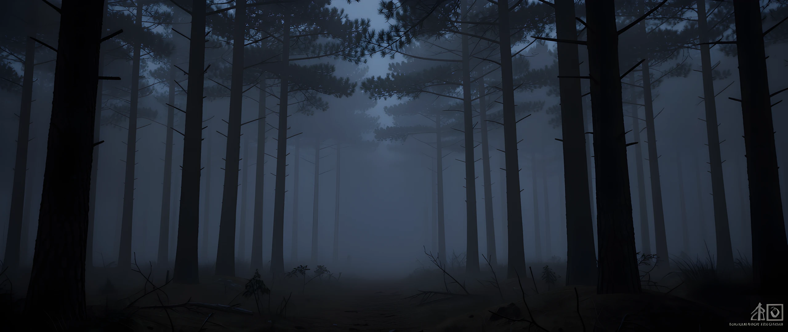 Misty Pine Forest