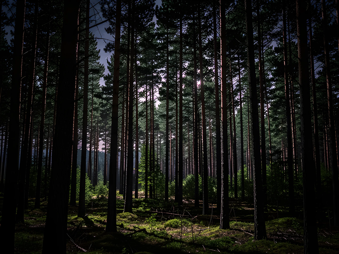 Dark Forest Night
