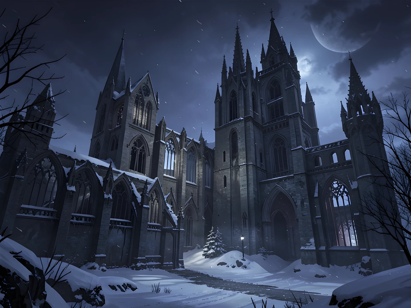 Frozen Gothic Ruins