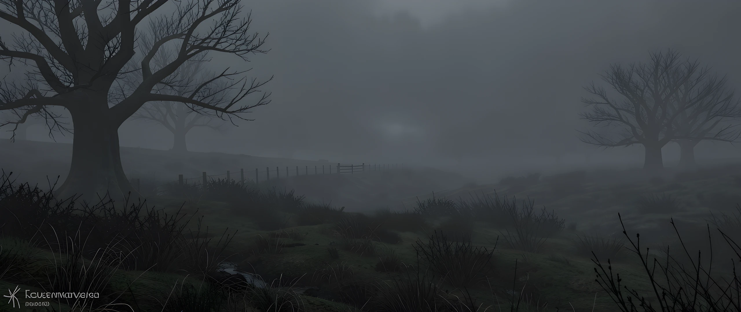 Misty Dark Moorland
