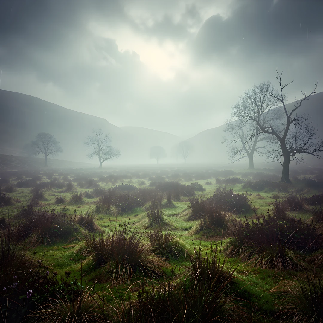 Misty Dark Moorland