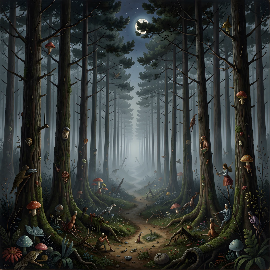Dark Forest Night