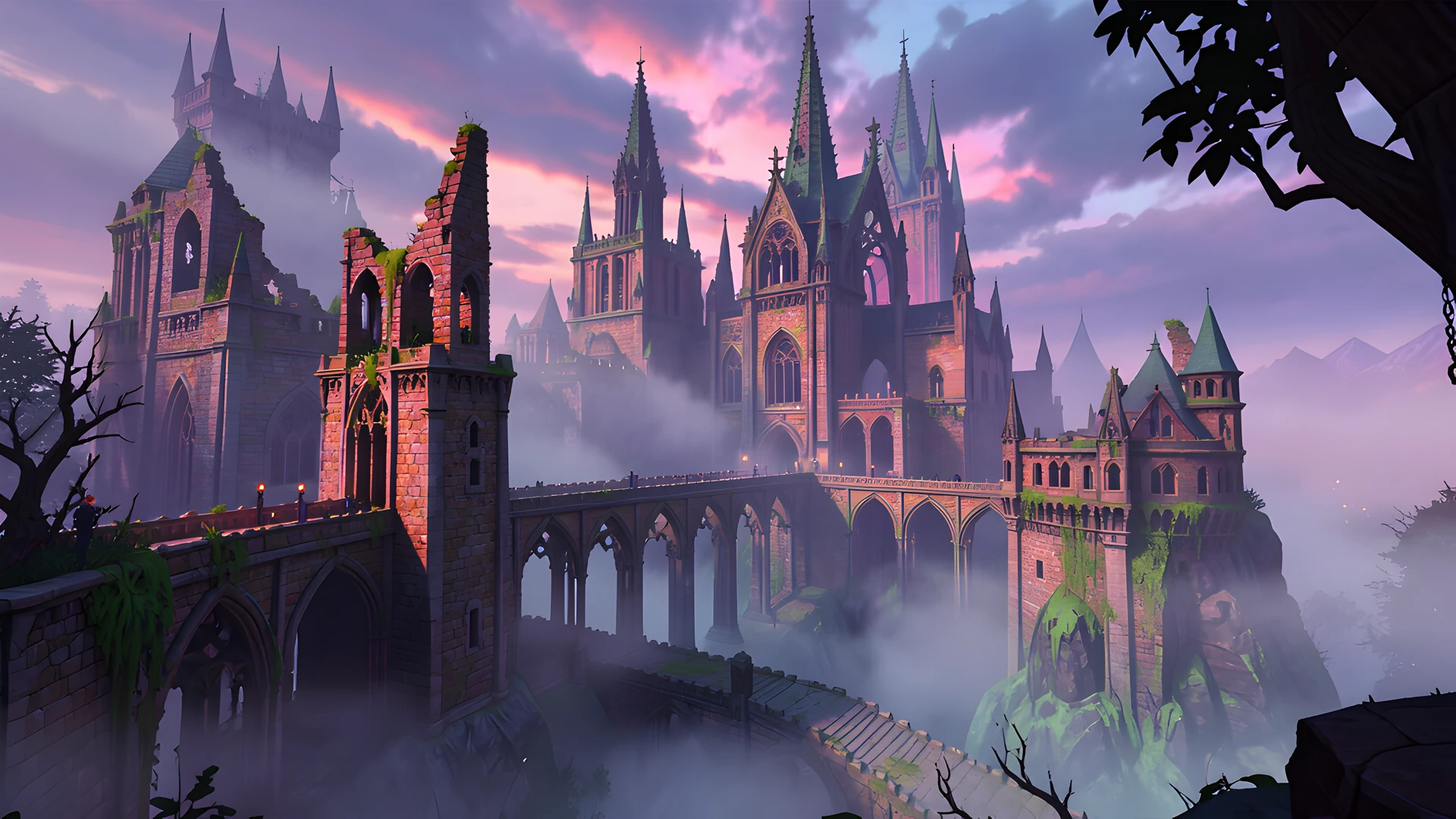 Gothic Castle Ruins