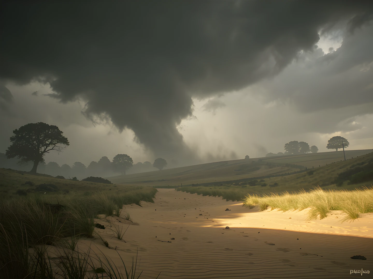 Stormy Moorland