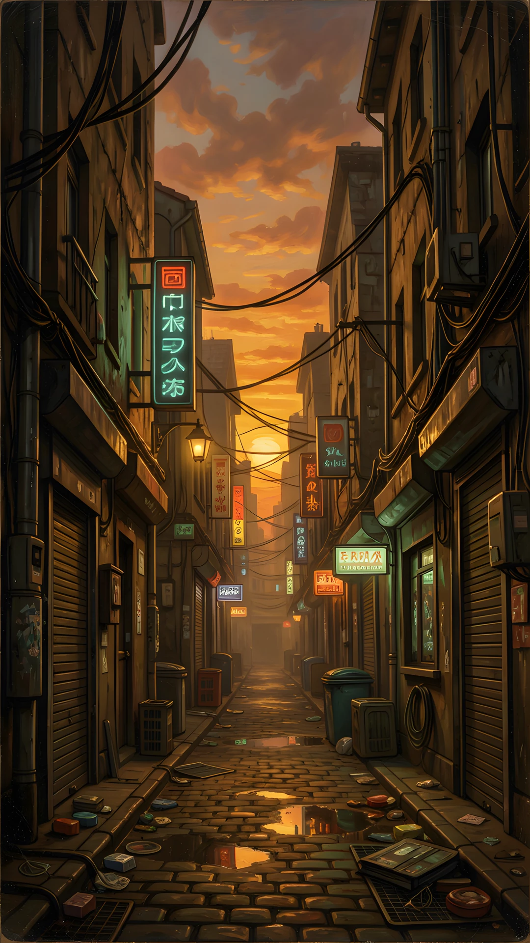 Neon Storm Alley