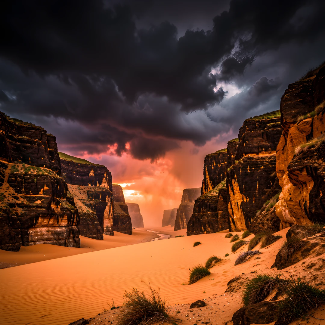 Stormy Cliff Colors