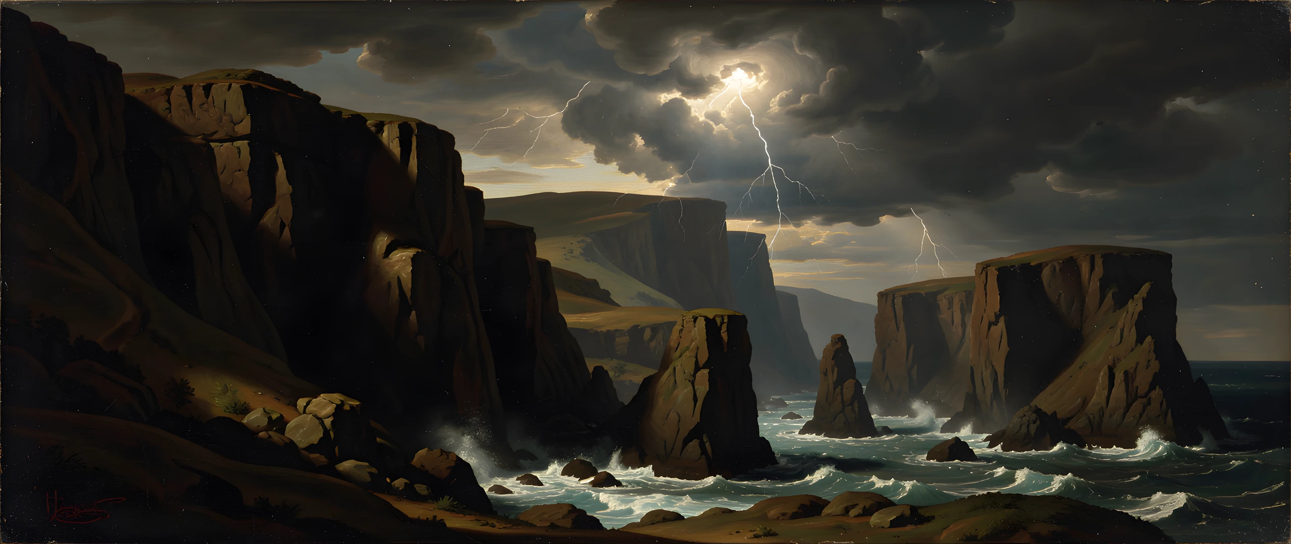 Dark Storm Cliffs