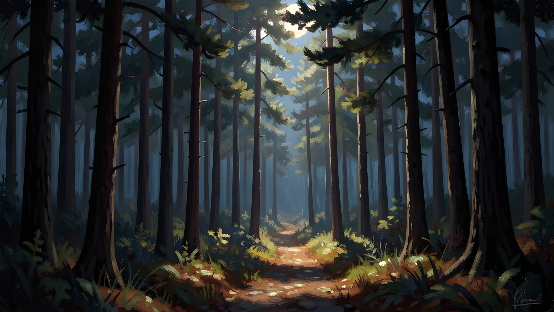 Dappled Forest Twilight
