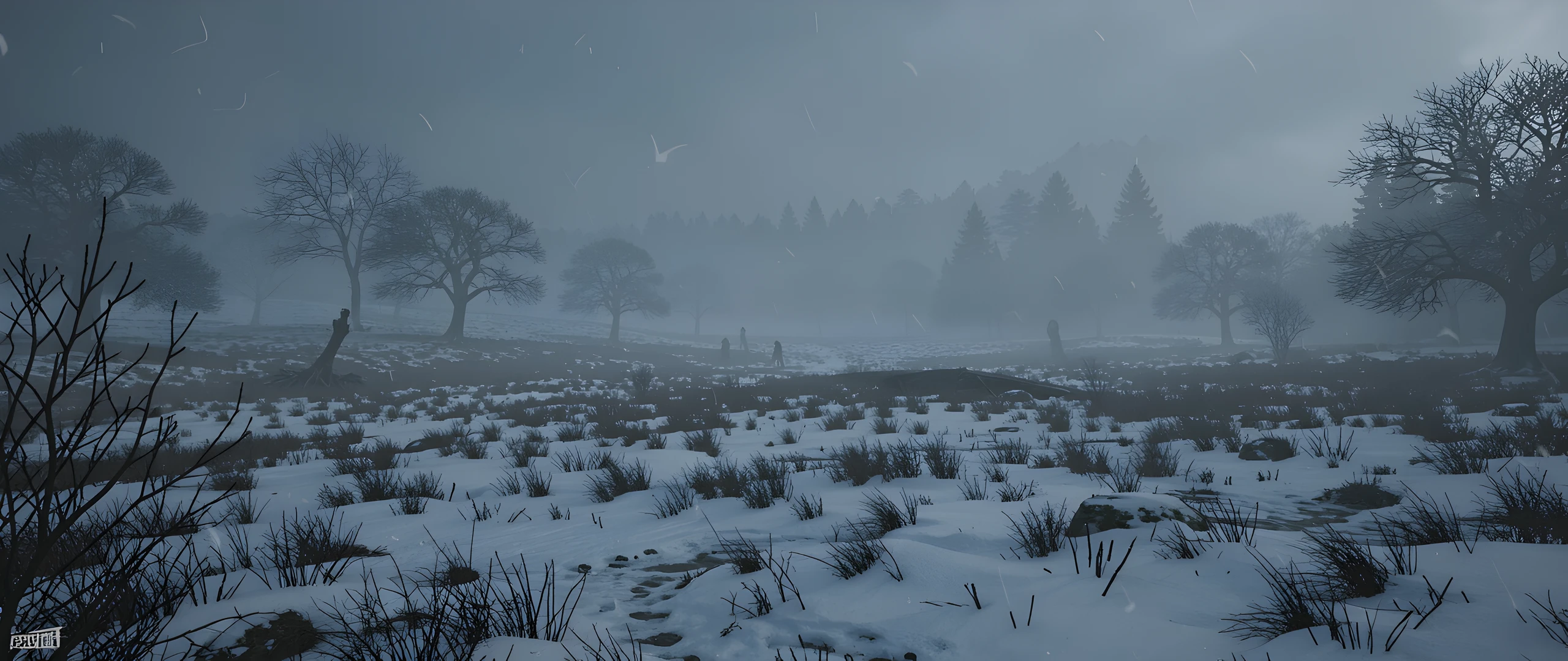Frozen Forest Twilight