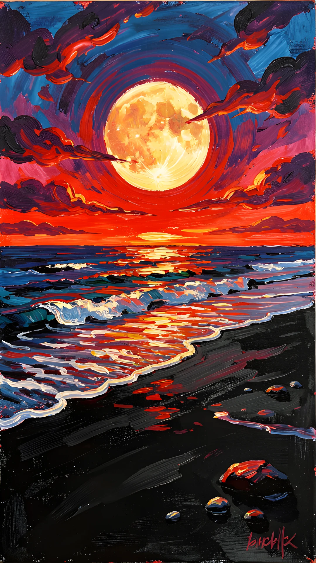 Impressionist Sunset Coast