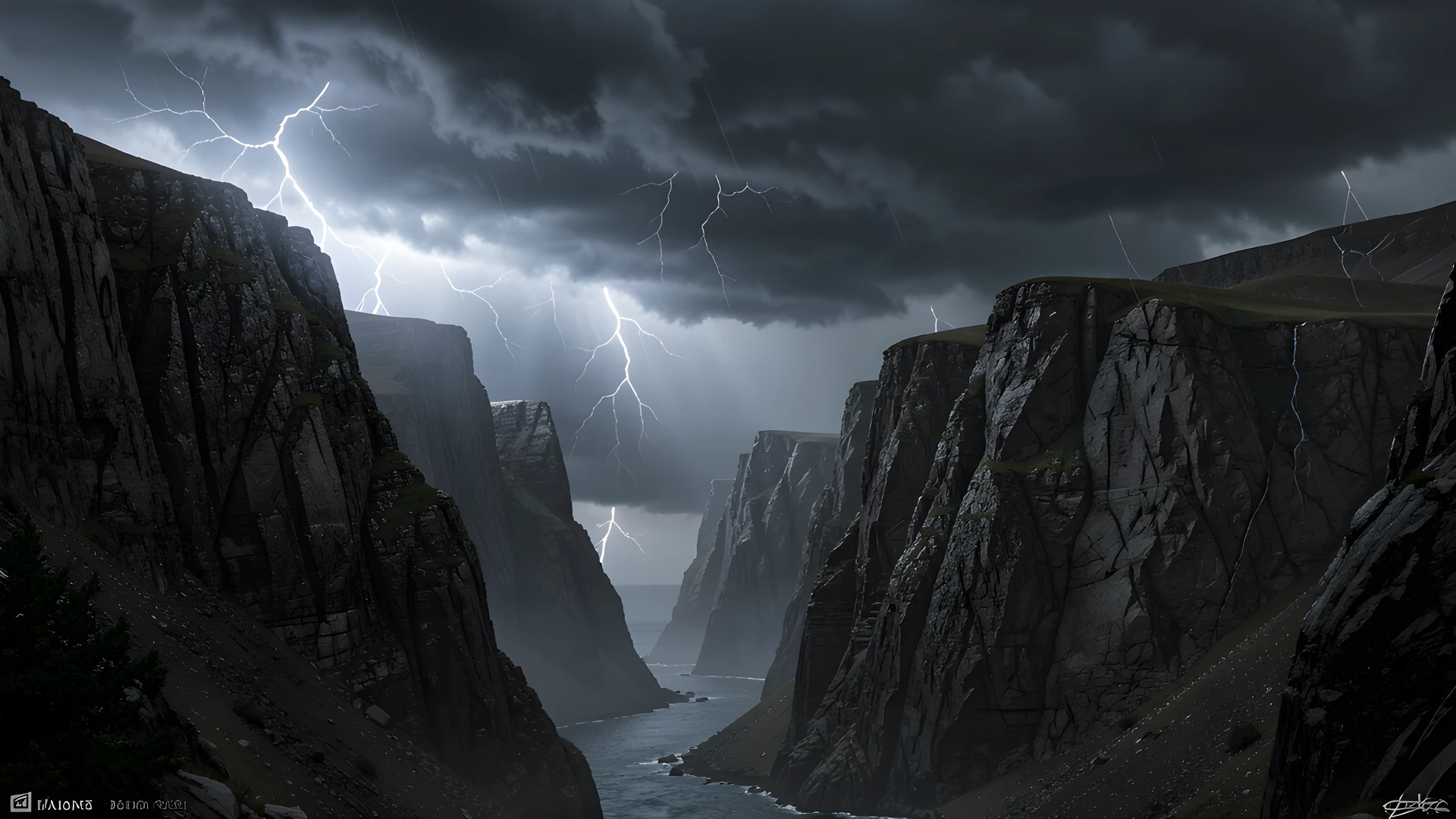 Dark Storm Cliffs