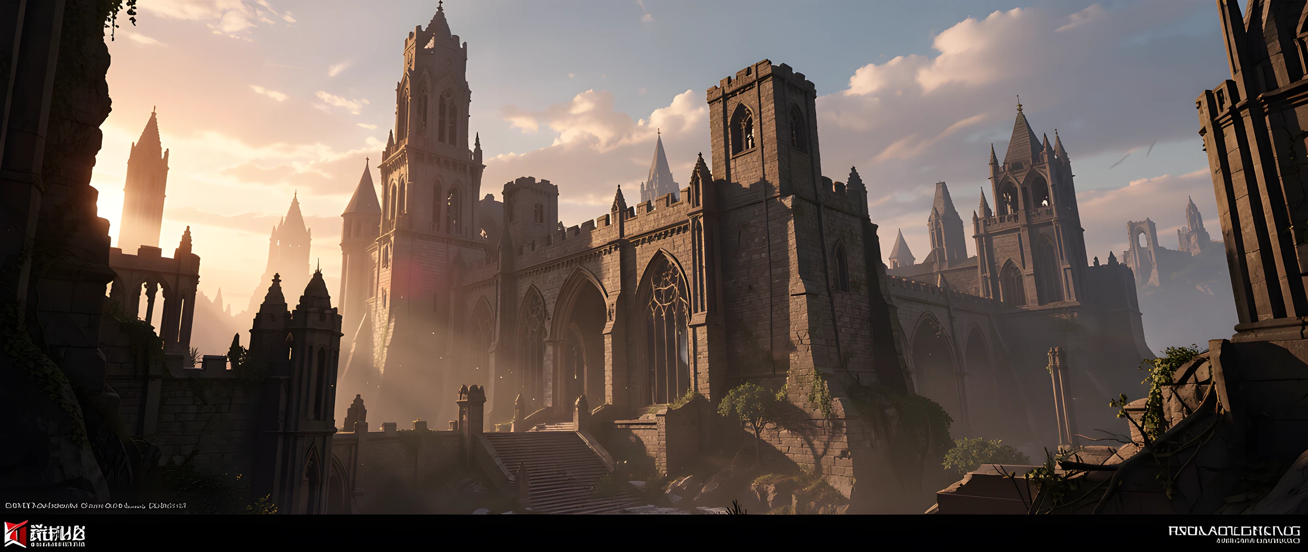 Gothic Castle Dawn