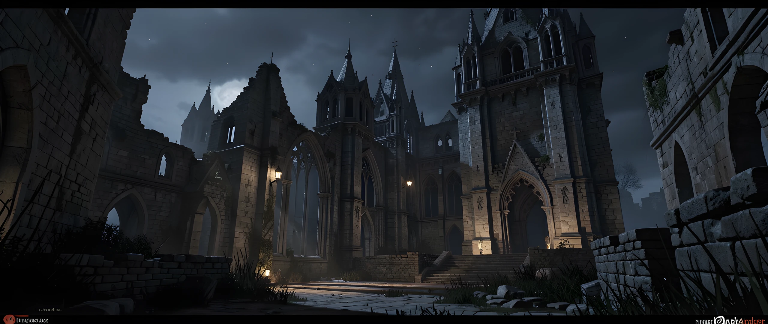 Gothic Castle Twilight