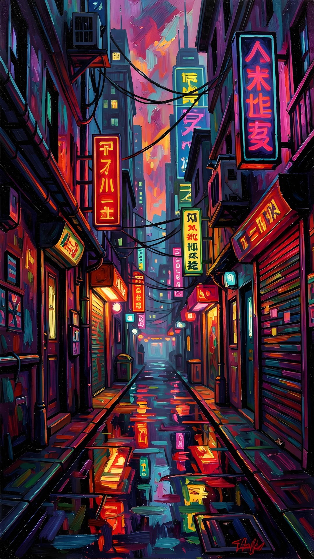 Impressionist City Night