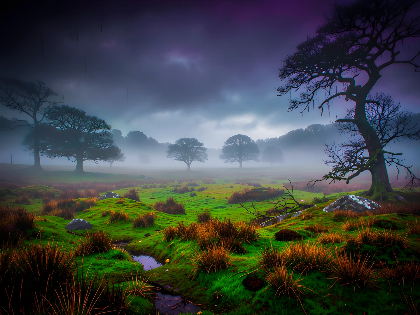 Misty Moorland Haze