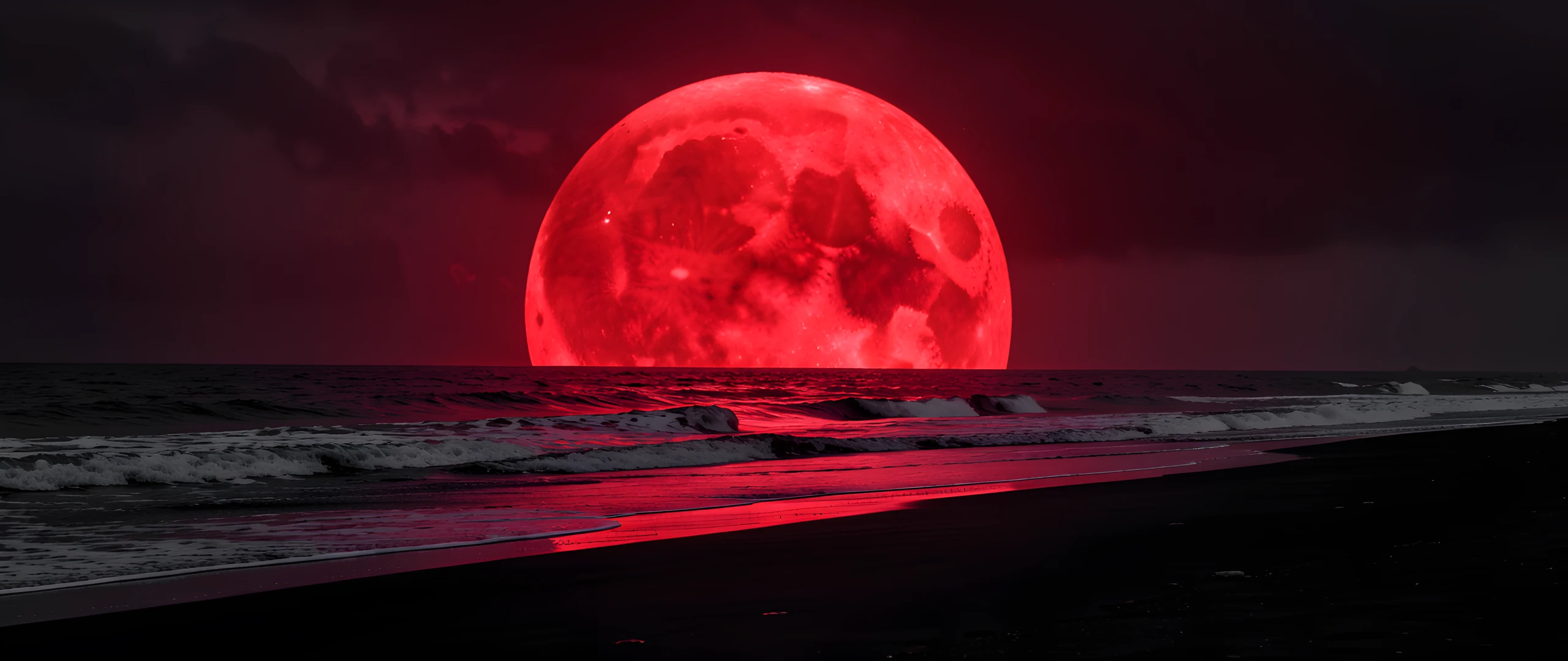 Dark Beach Night