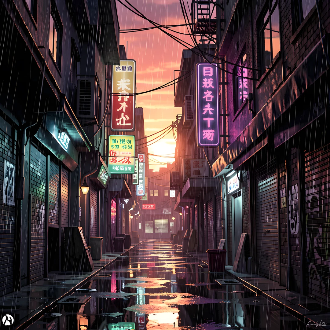 Rainy City Alley