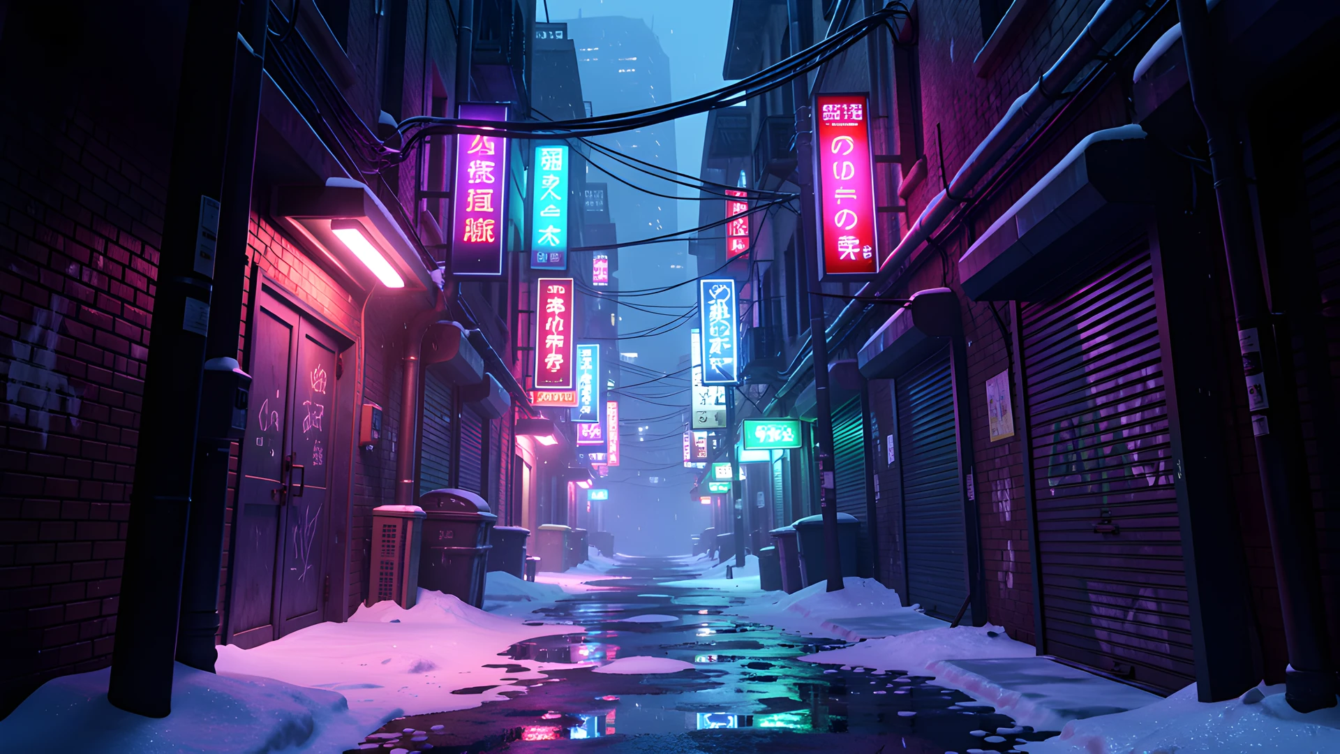 Neon City Streets