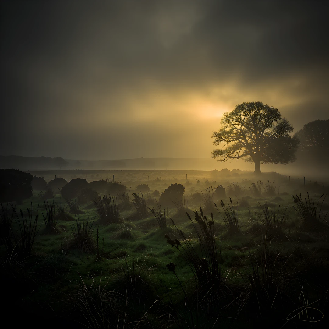 Misty Moor Shadows