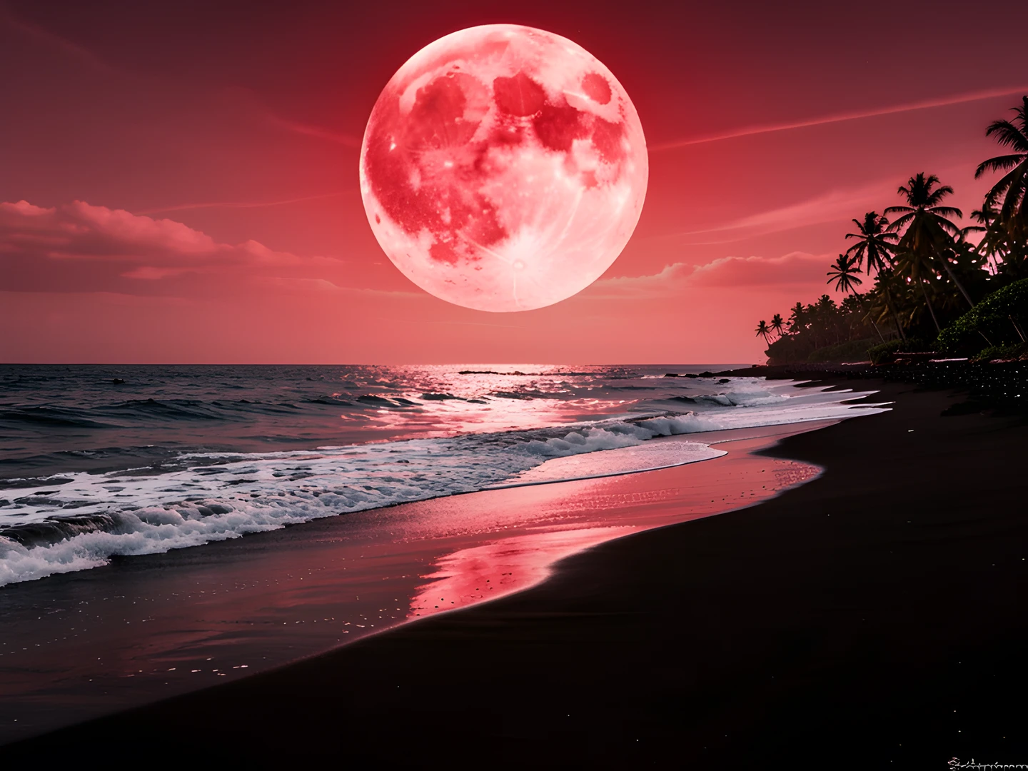 Dark Coast Sunset