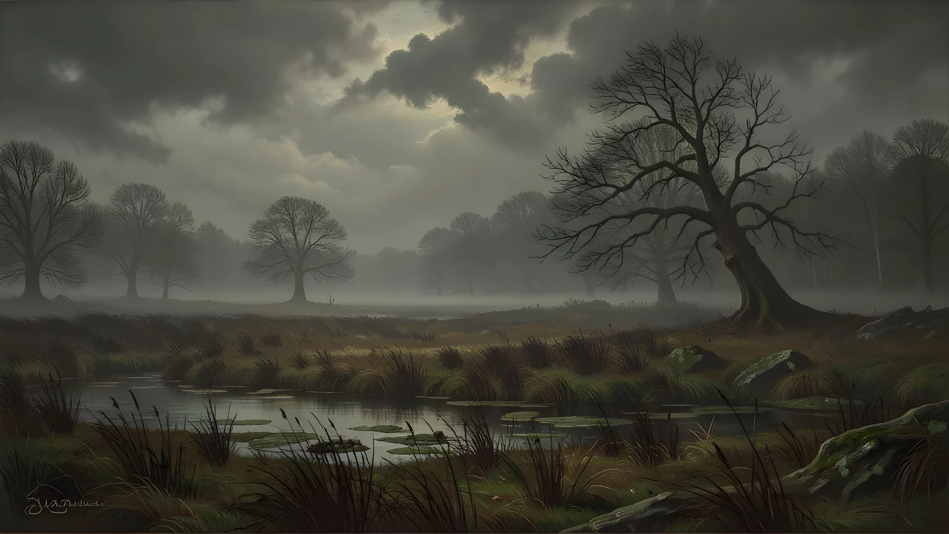 Misty Gothic Ruins