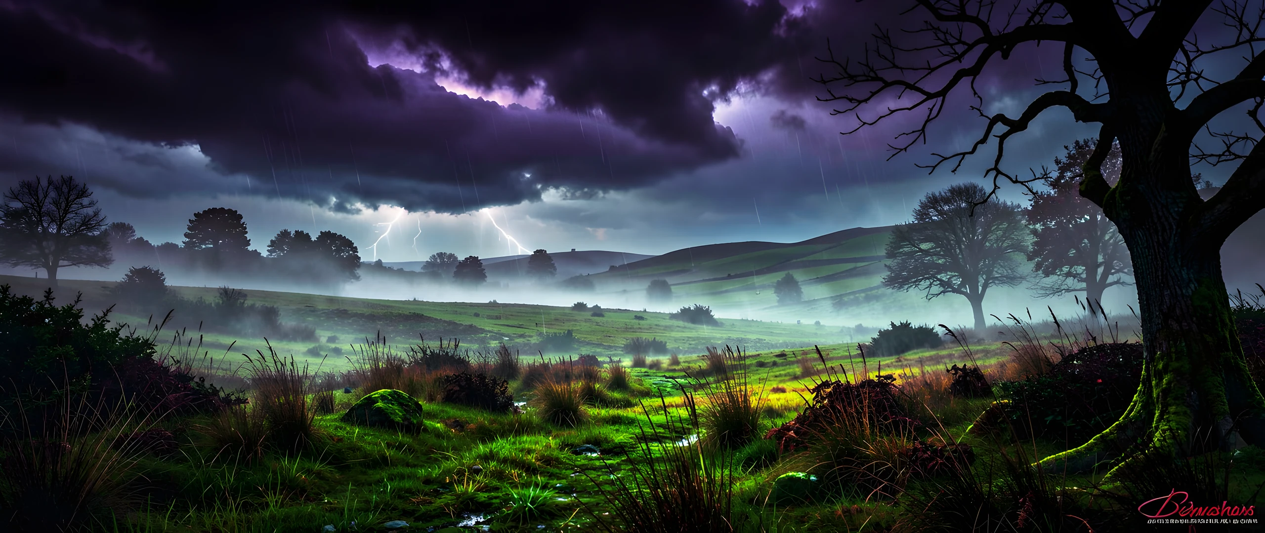 Misty Blue Mountains