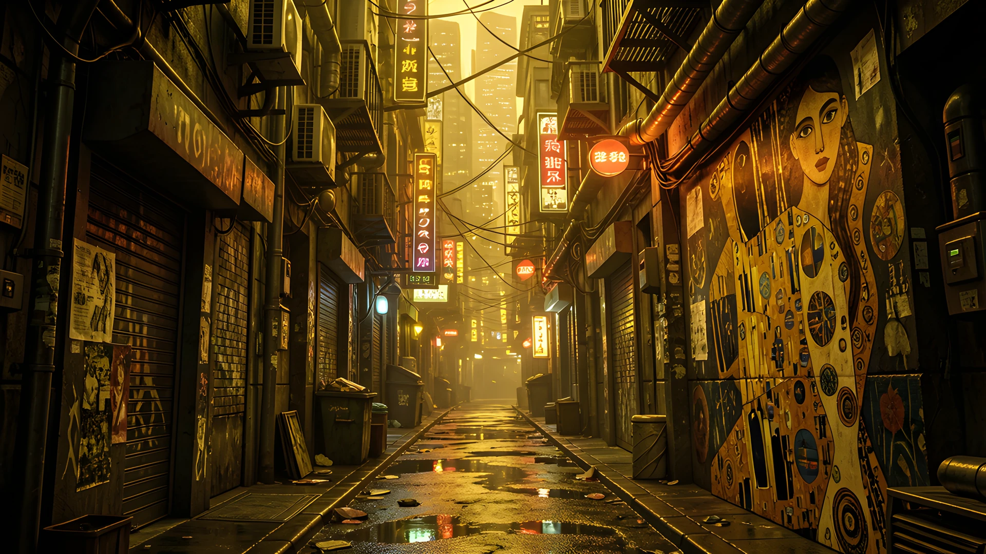 Golden Klimt Alley