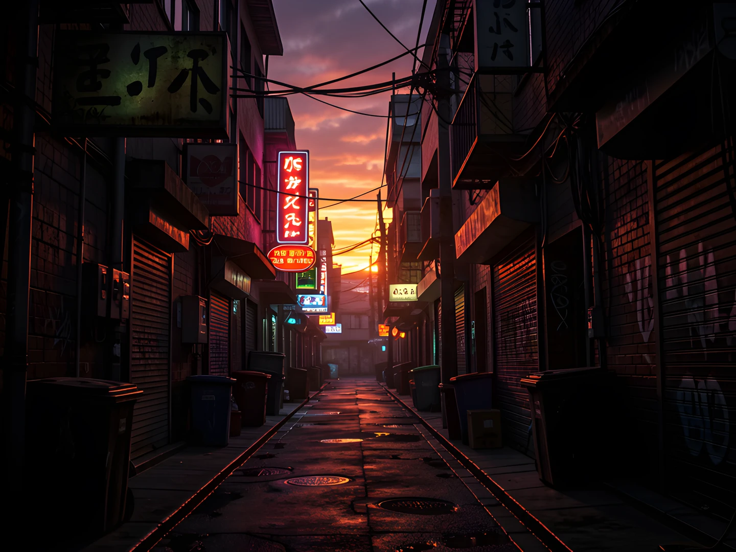 Neon City Streets