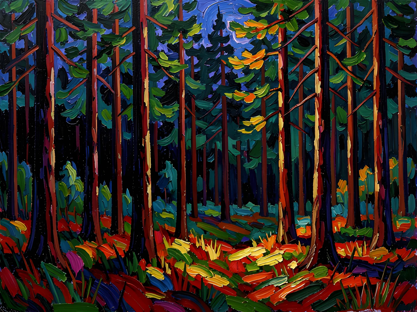 Nocturnal Forest Qdialog