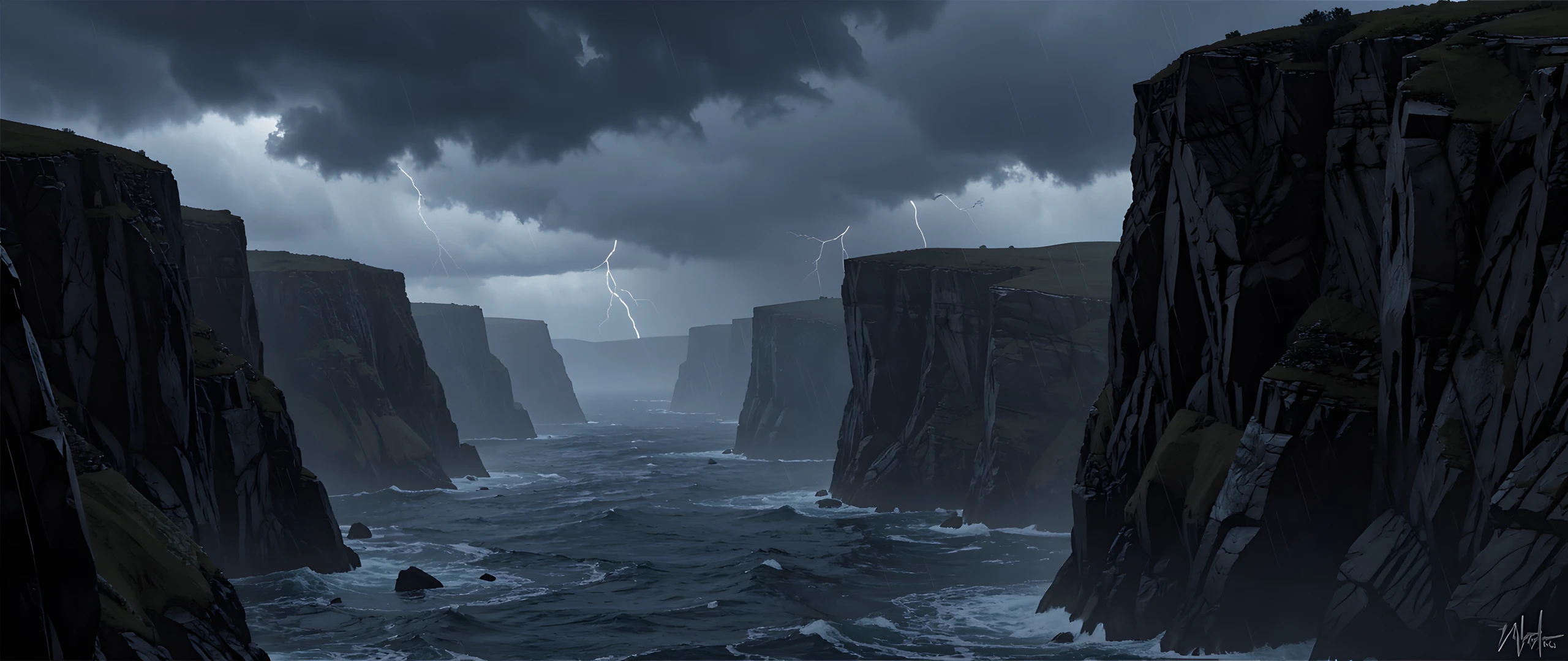 Dark Storm Cliffs