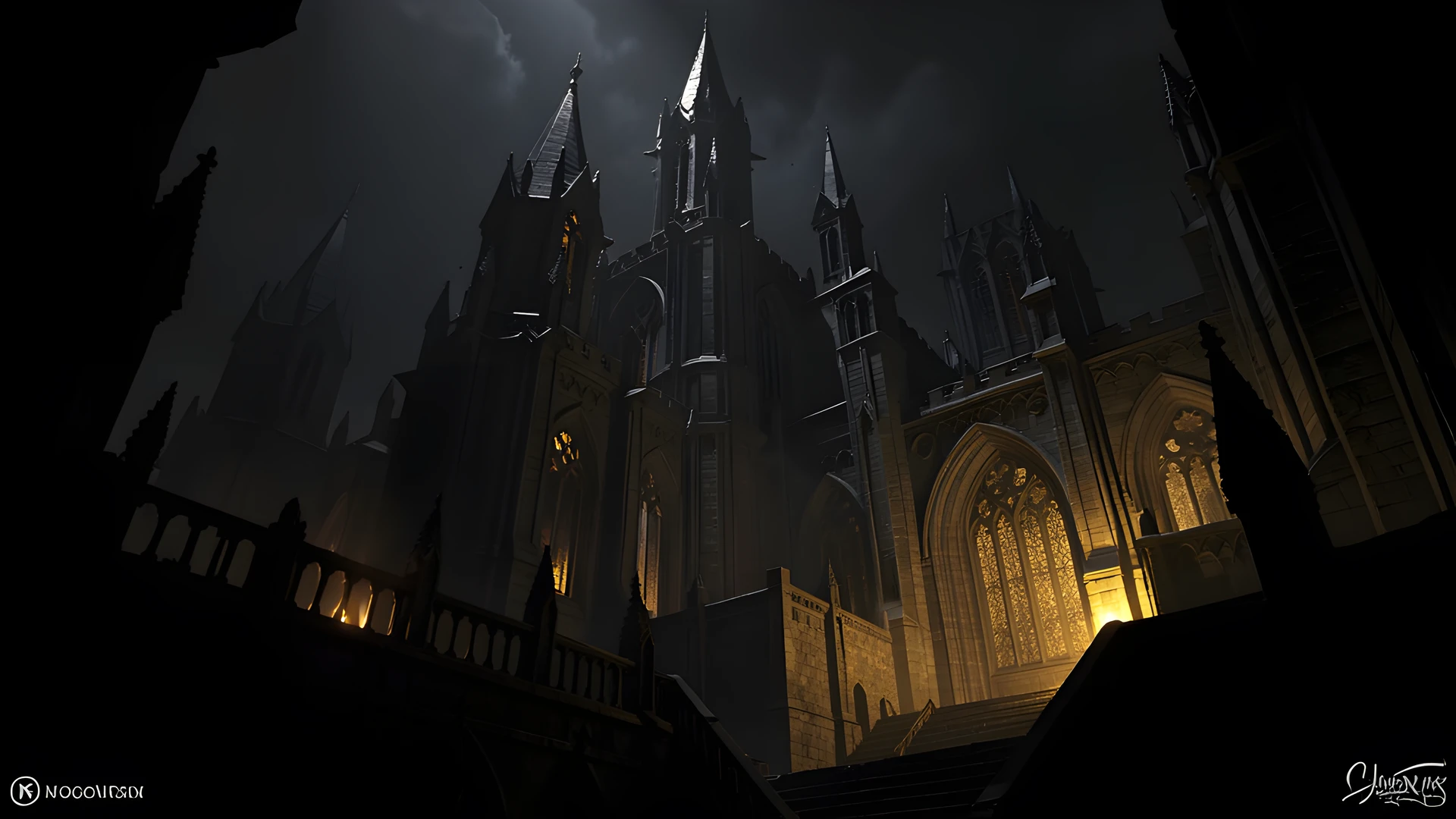 Golden Gothic Night