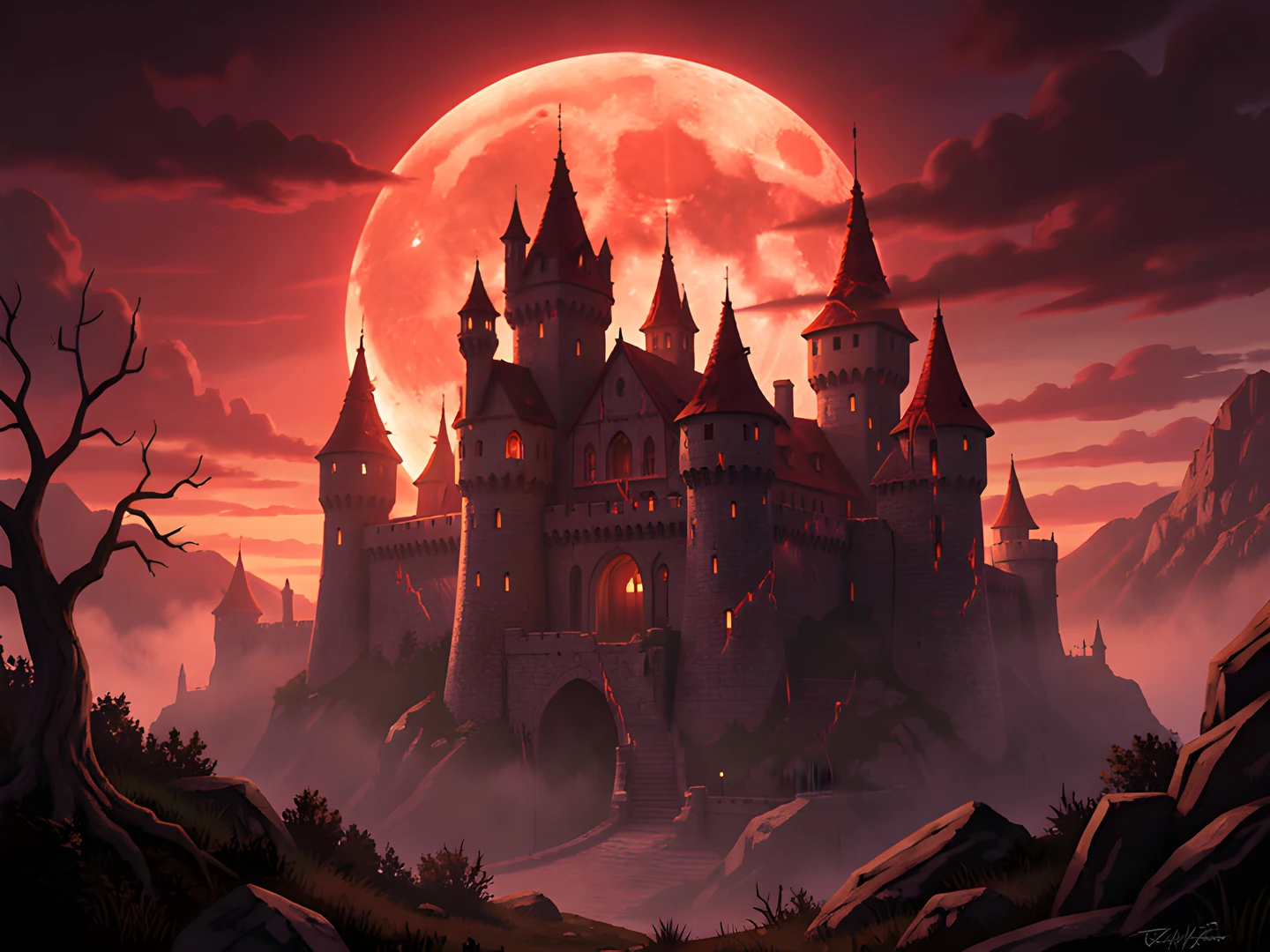 Dark Gothic Ruins