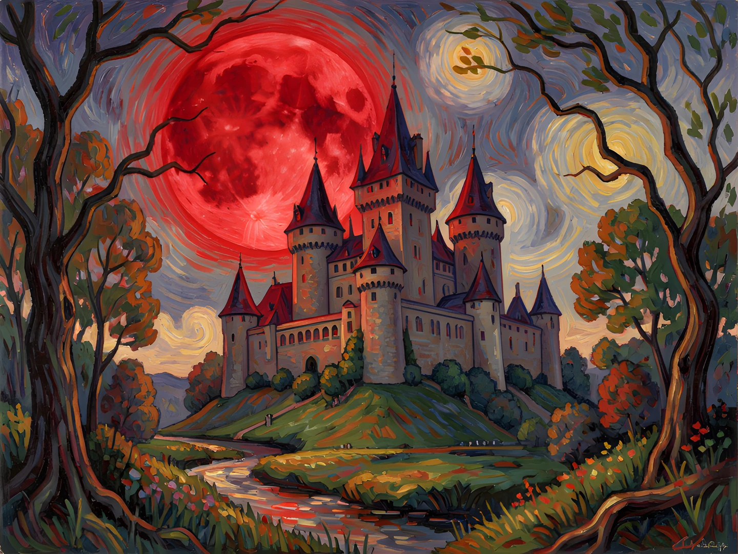 Monets Moonlit Castle
