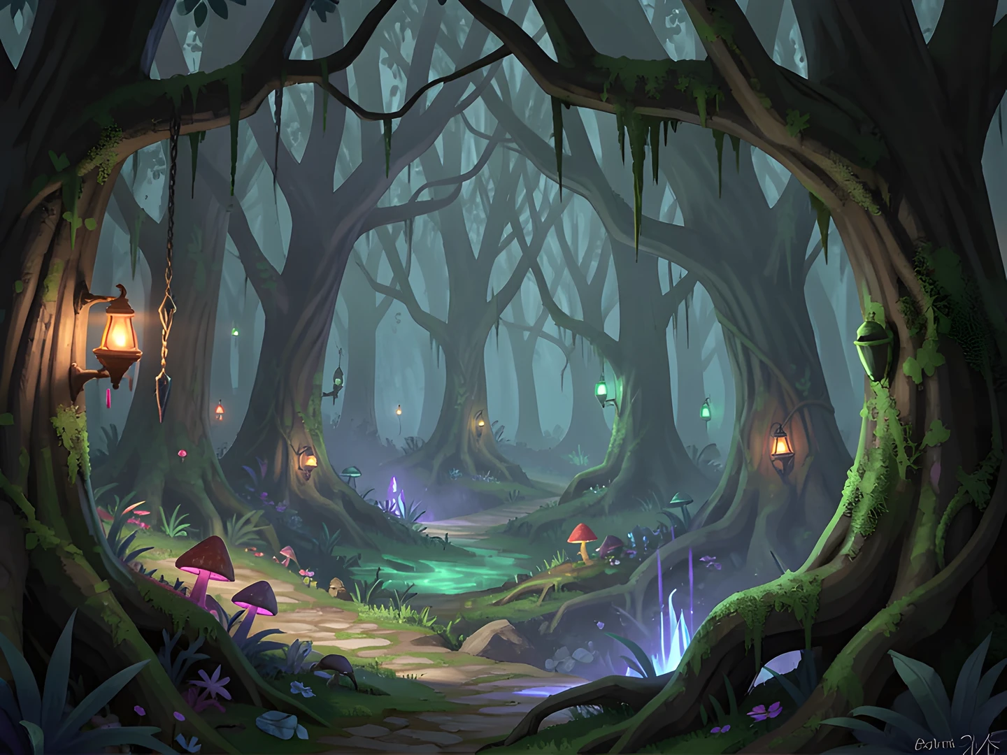 Dark Mystic Woods