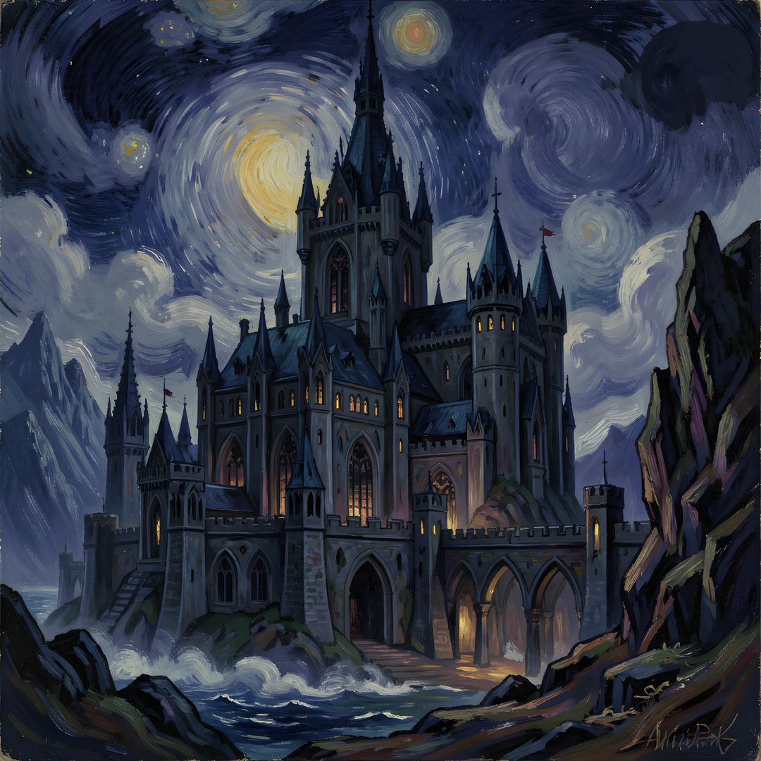 Gothic Midnight Walls