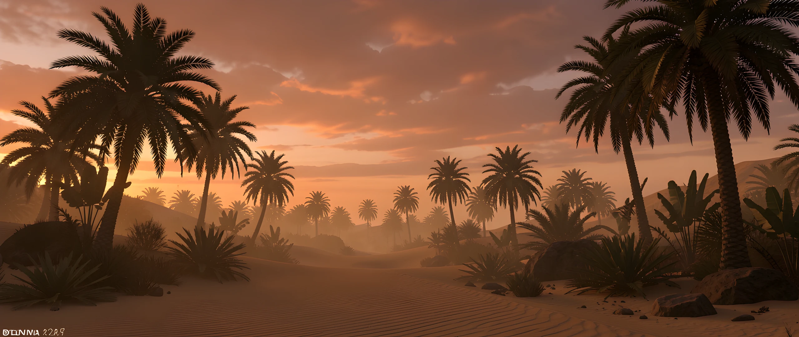 Desert Oasis Palm