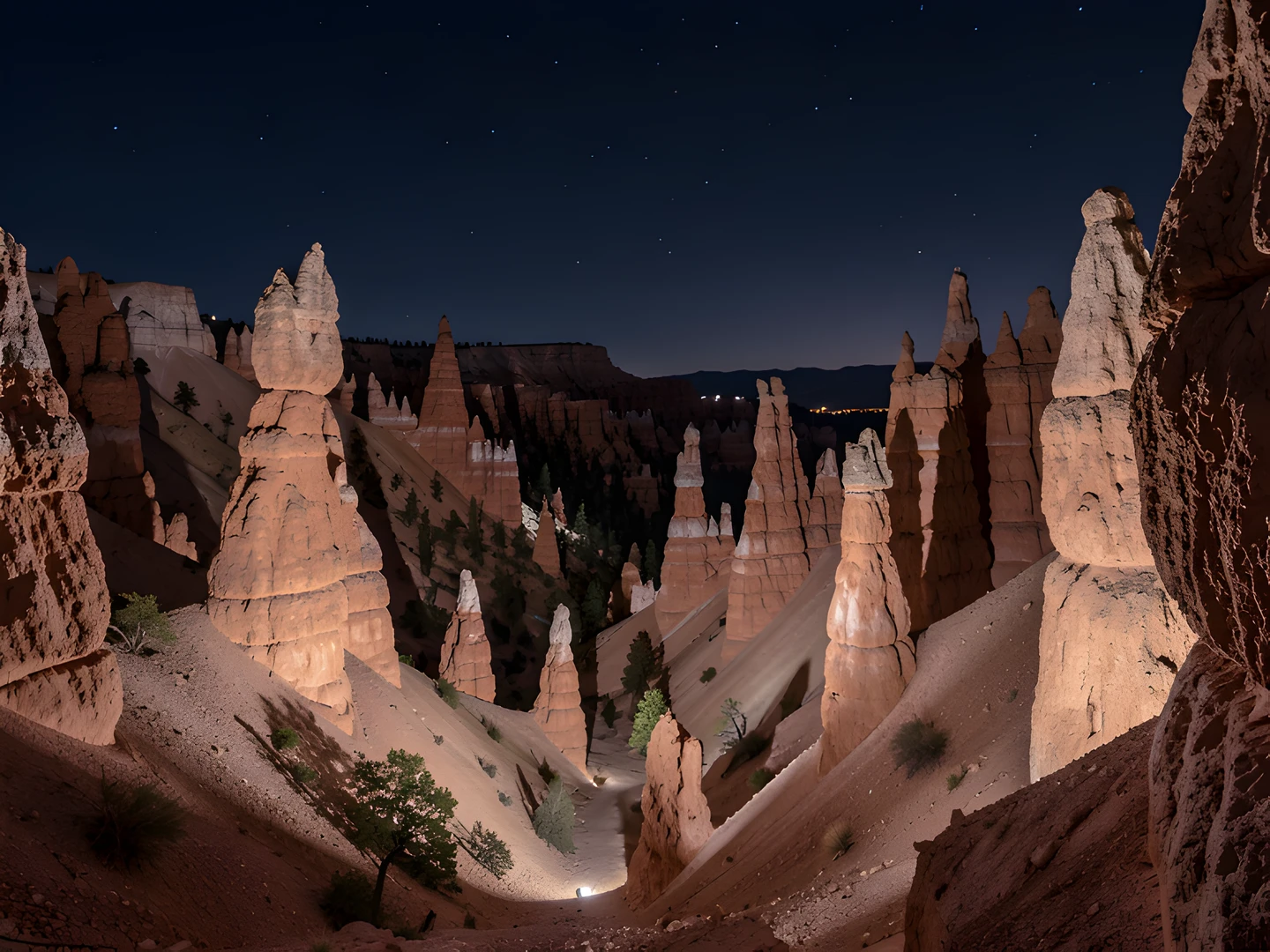 Twilight Rock Formations