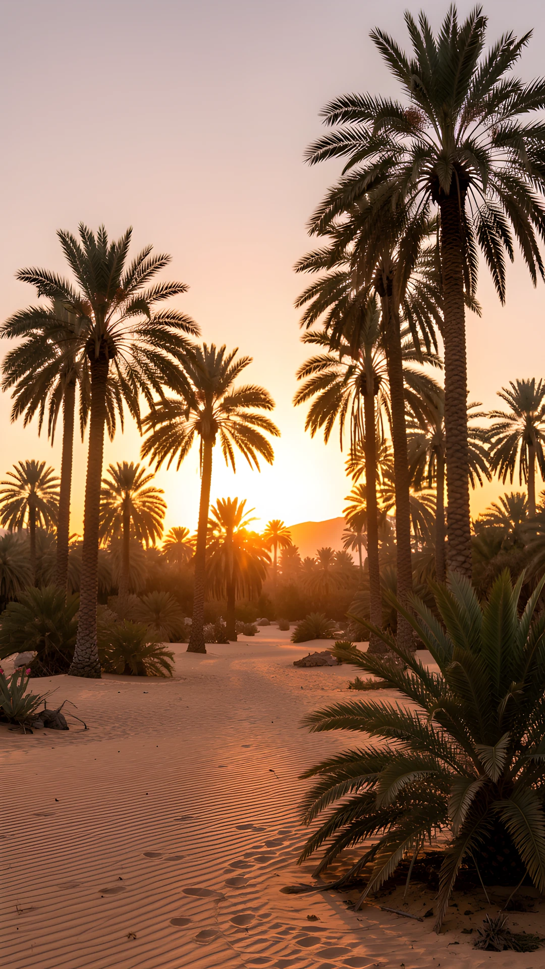 Tropical Palm Grove
