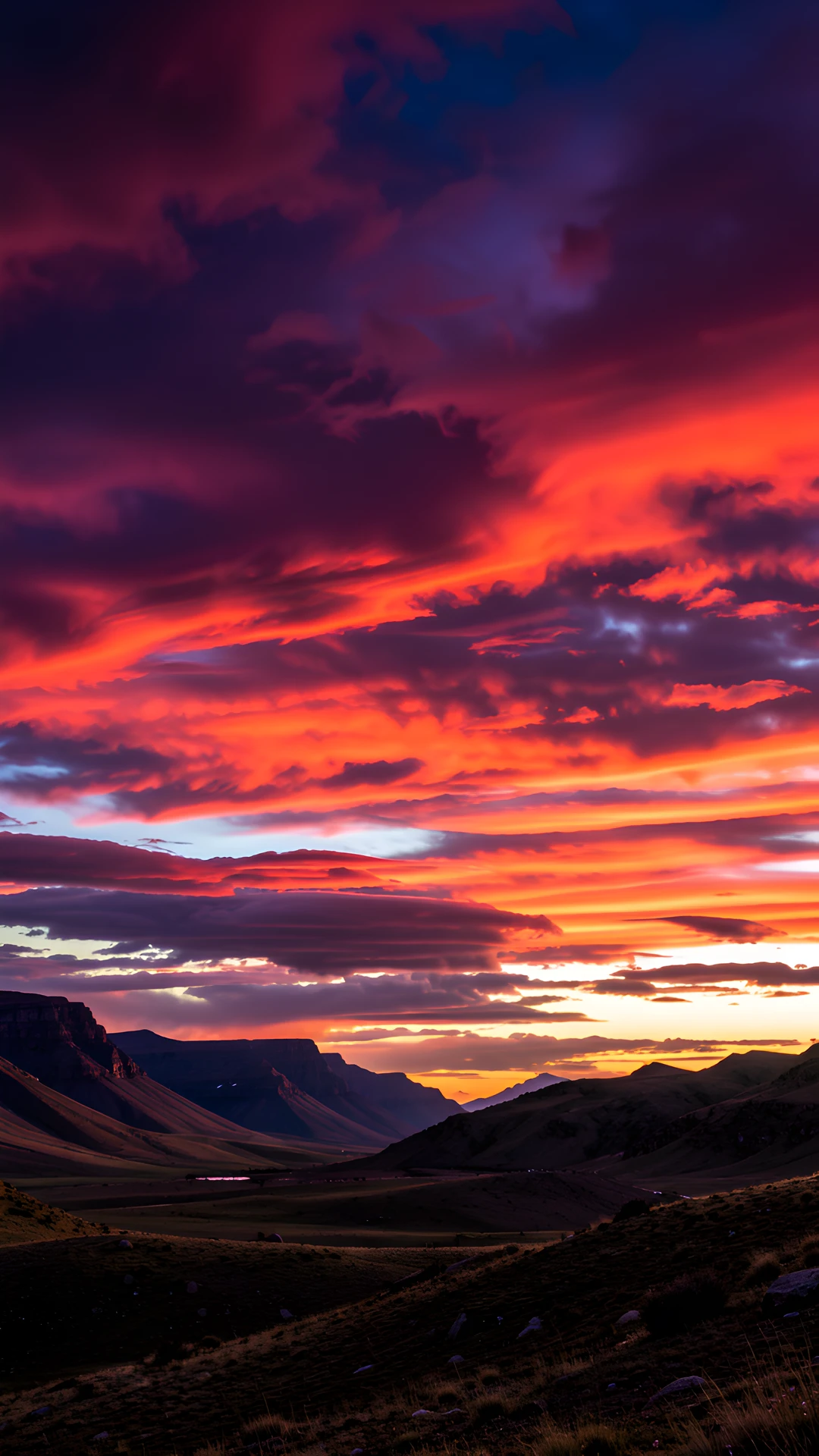 Dramatic Desert Sunset