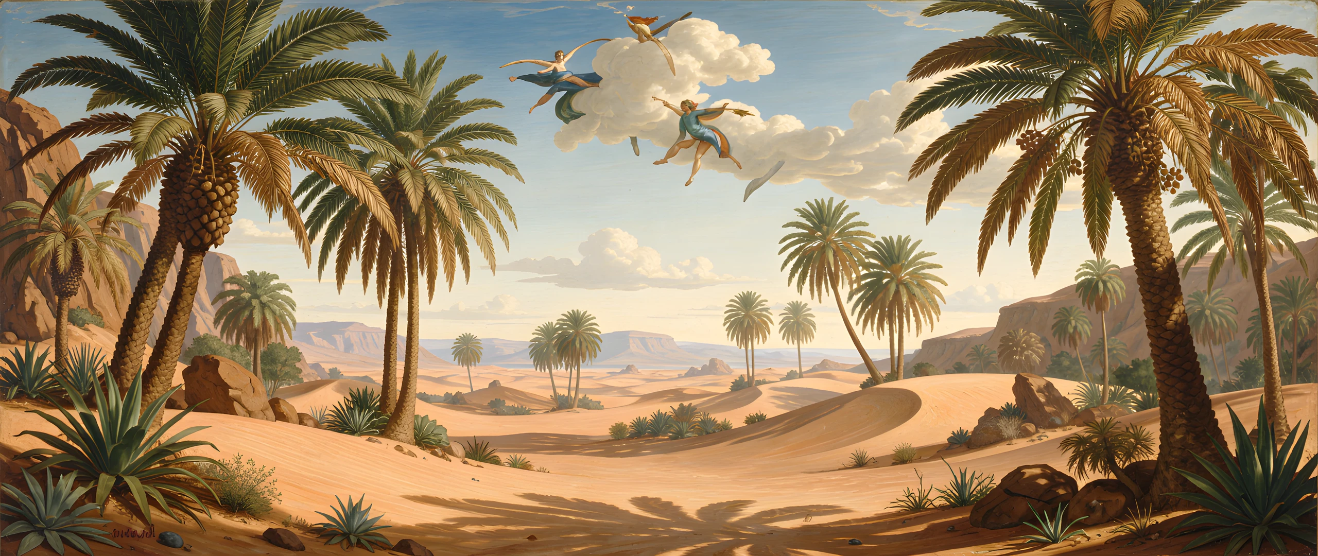 Italian Palms Scene