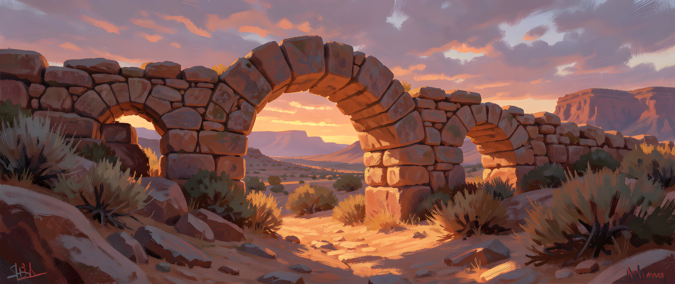 Desert Dappled Sunset