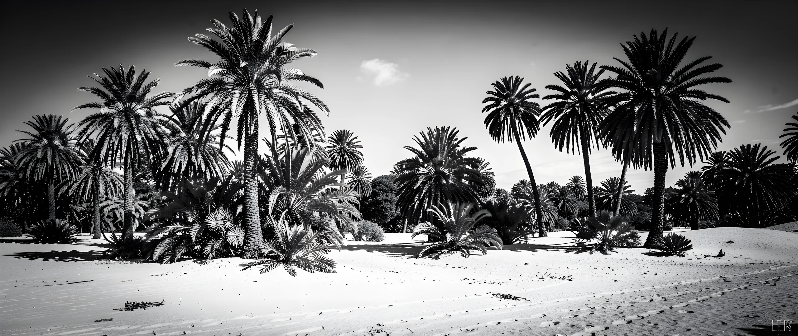 Midnight Desert Oasis