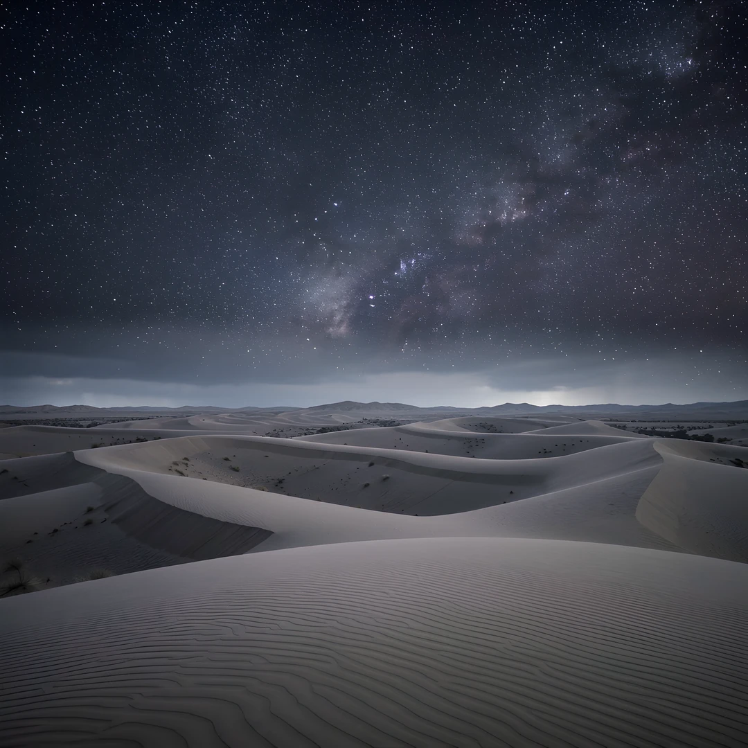 Stormy Desert Night