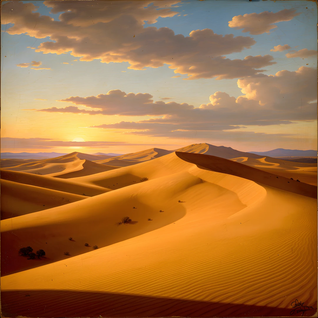 Golden Desert Sunset