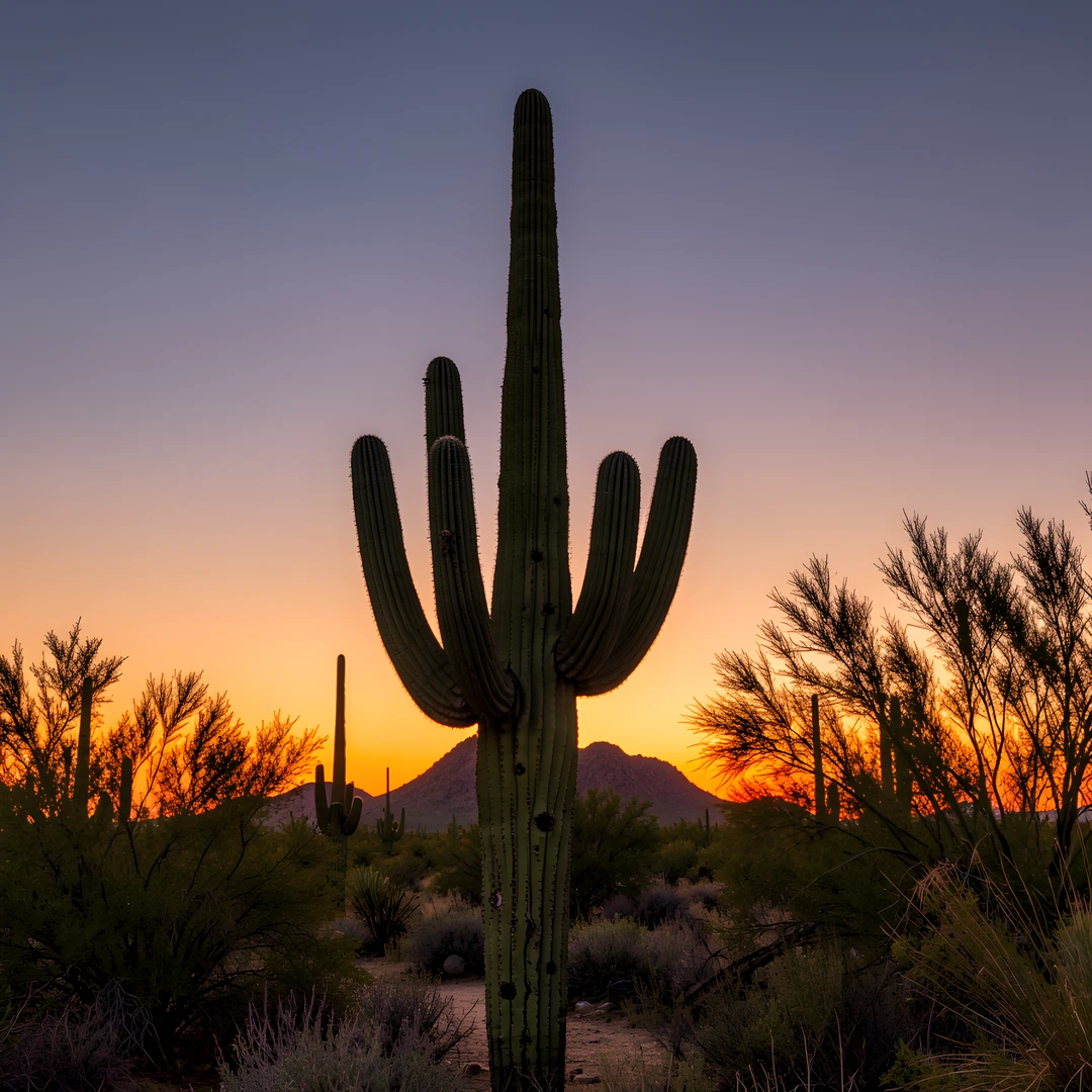 Saguaro Sunset Glow