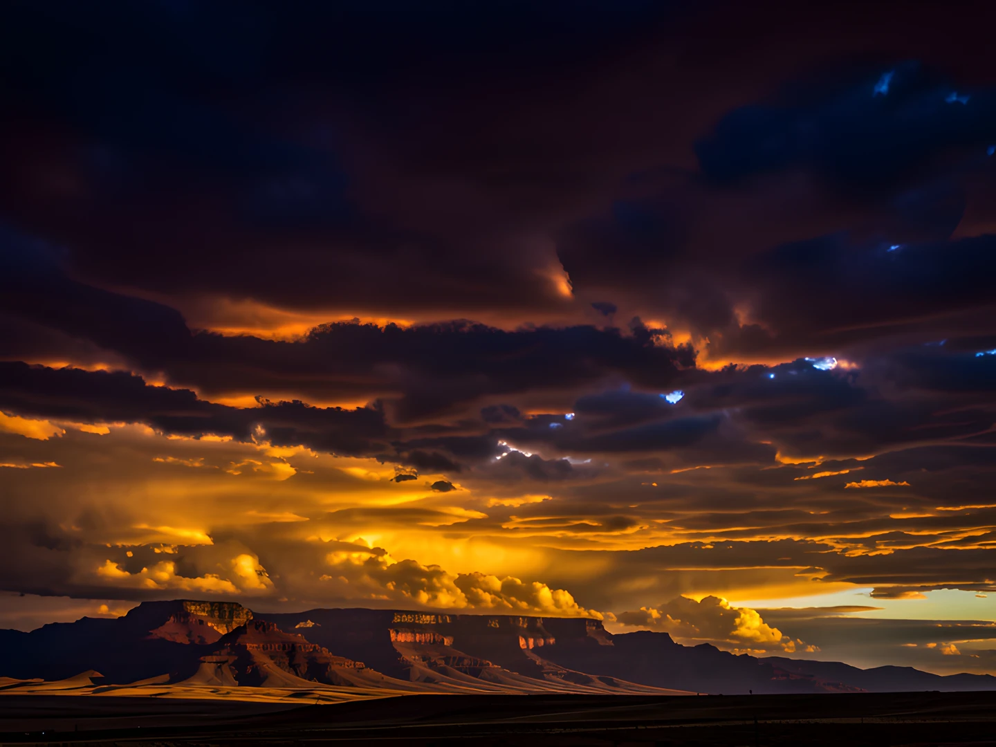 Golden Desert Sunset
