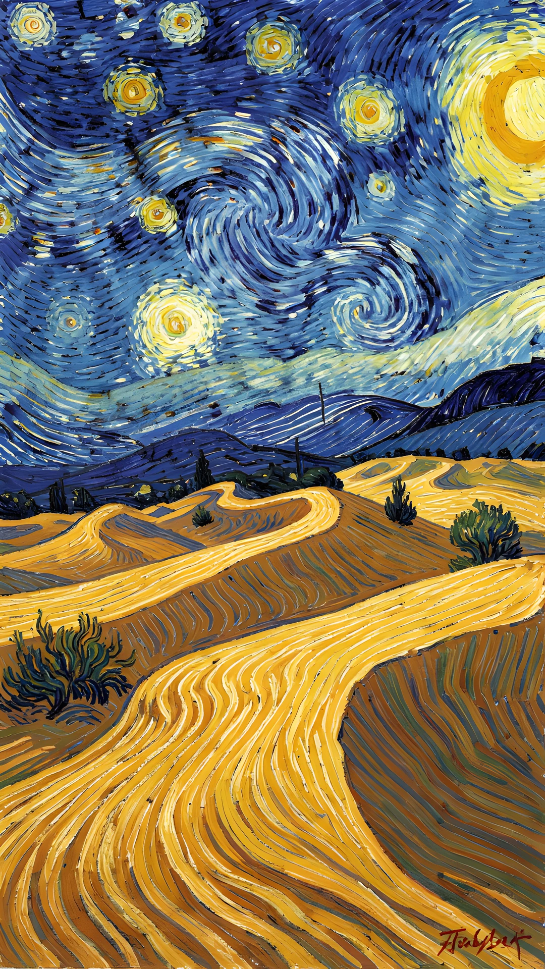Starry Desert Night