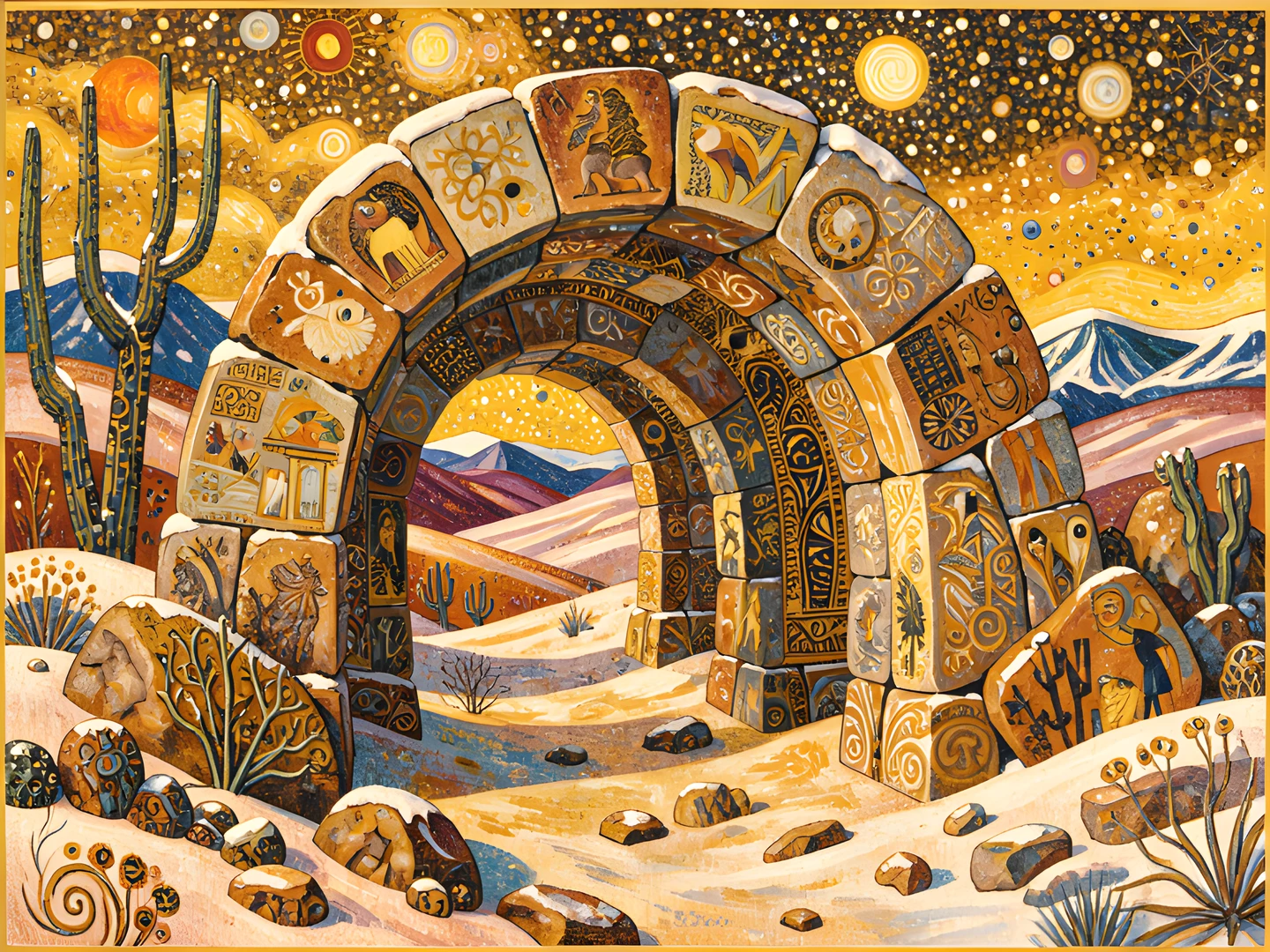 Golden Desert Sunset